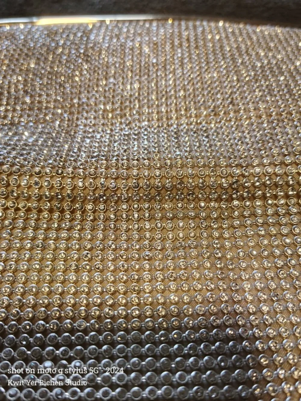 Source Unknown gold rhinestone